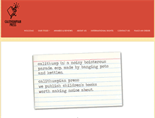 Tablet Screenshot of calithumpianpress.com